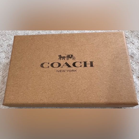 Coach NWT Boxed Card Case & Money Clip in Signature Color Block Canvas & Leather - Picture 3 of 13
